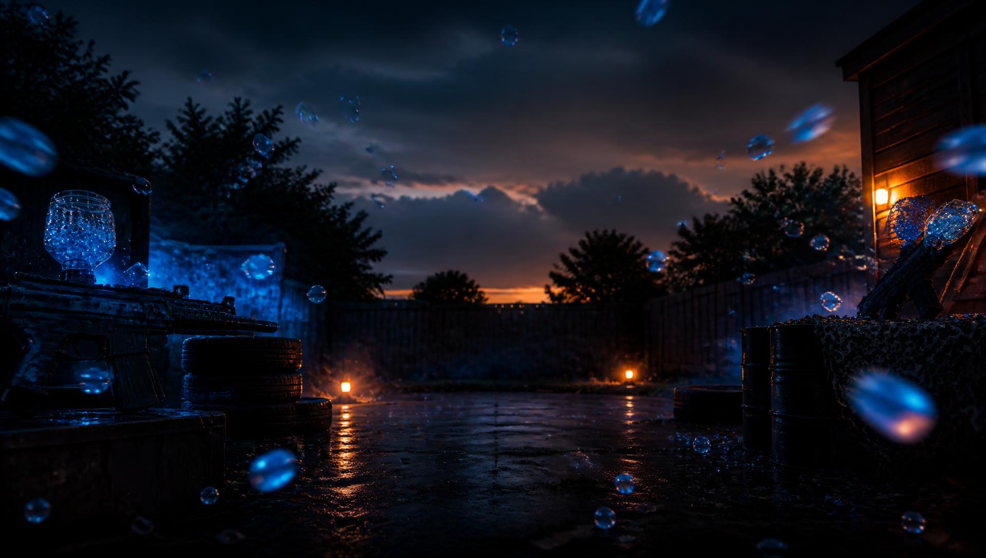 Gelatron night battle arena